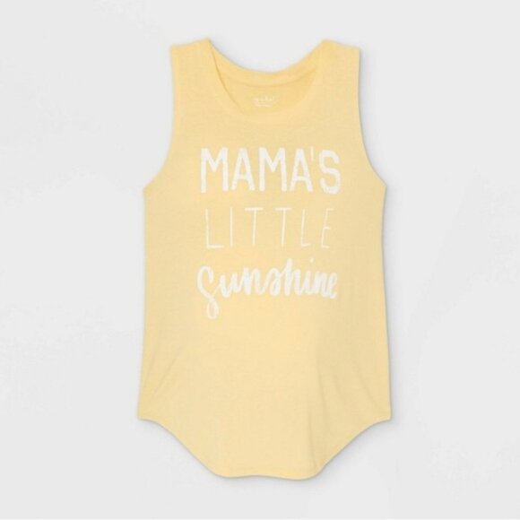 Isabel Maternity | Yellow "Mama's Little Sunshine" Tank Top | Size Extra Small - Picture 1 of 8